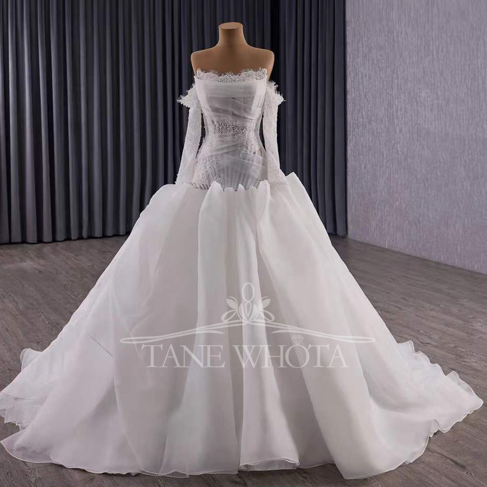Vestidos Novias Boda Strapless - Embroidery Organza 评论和价格