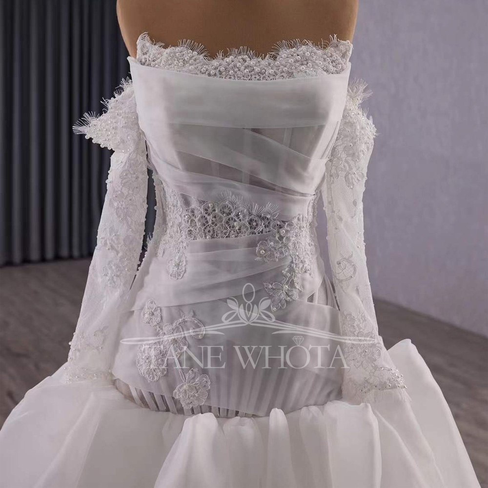 Vestidos Novias Boda Strapless - Embroidery Organza 评论和价格