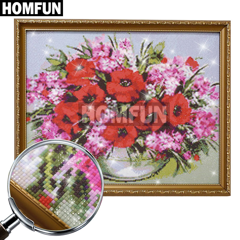 HOMFUN AB Diamond Painting Ful - Embroidery Cross Stitch Patterns 评论和价格