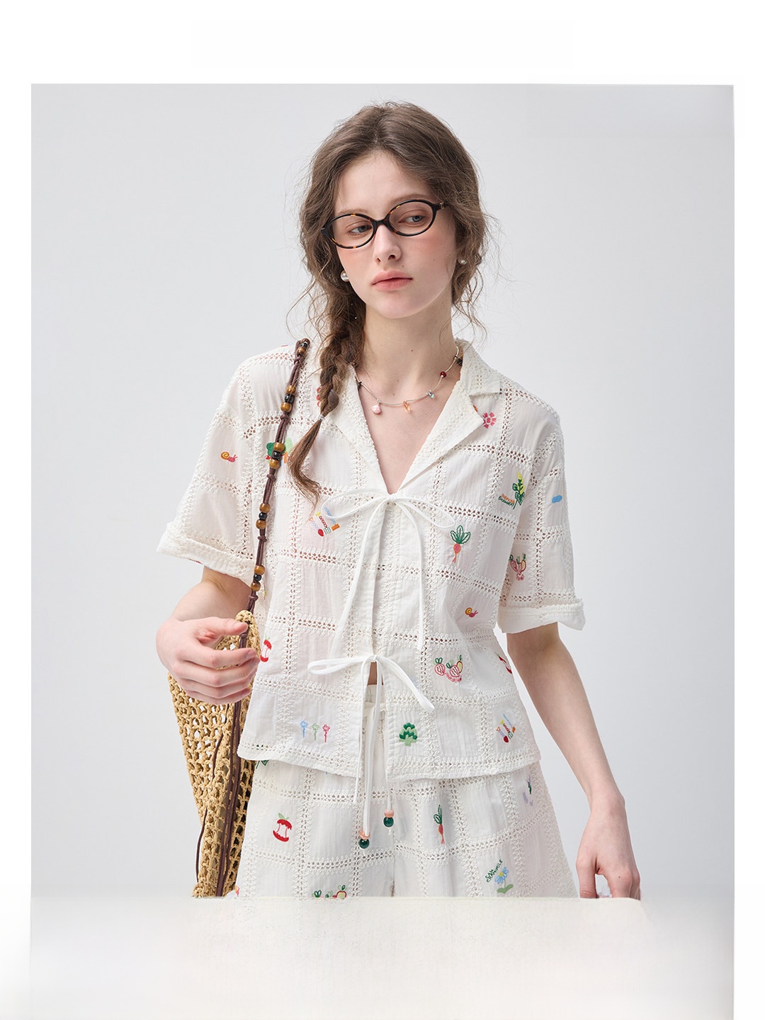 Vega Chang Pure Cotton Shirt S - Embroidery Cotton Shirt 评论和价格