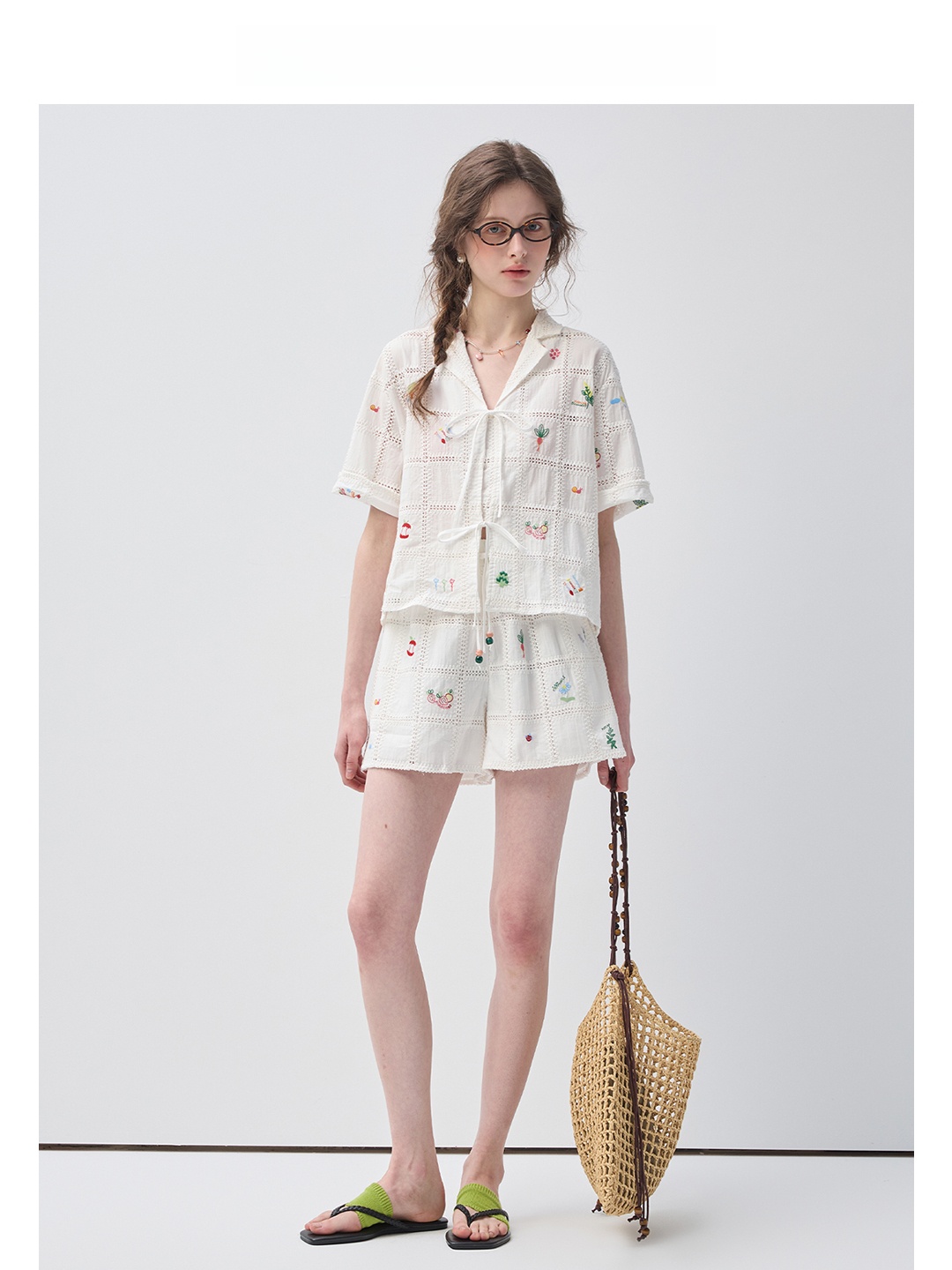 Vega Chang Pure Cotton Shirt S - Embroidery Cotton Shirt 评论和价格