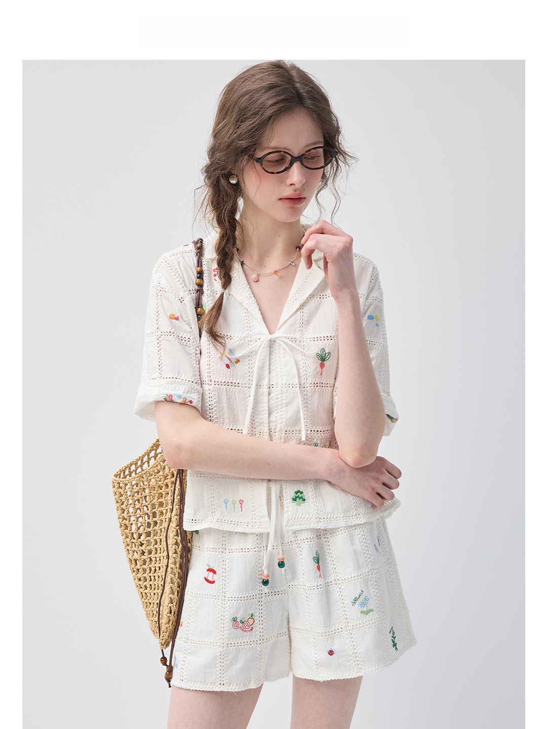 Vega Chang Pure Cotton Shirt S - Embroidery Cotton Shirt 评论和价格