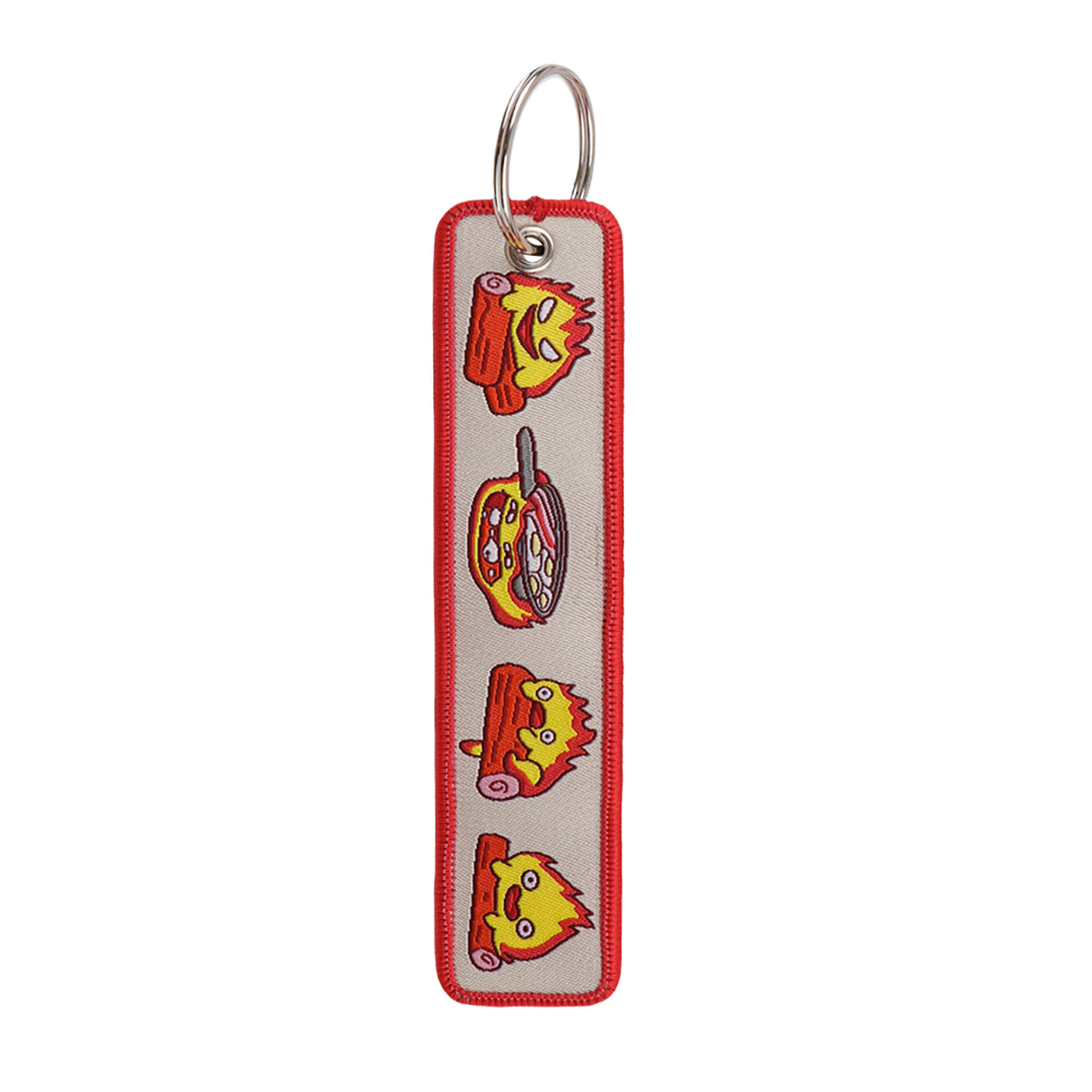 Anime Fire Embroidery Key Fobs - Embroidery Gift 评论和价格