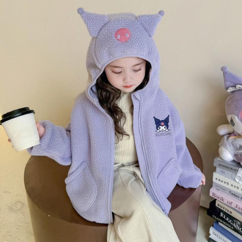 Hot Sanrio Girls Velvet Long-S - Embroidery Cotton Shirt 评论和价格