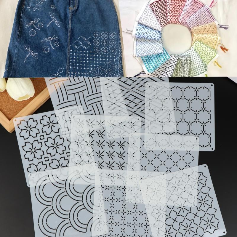 9/32Pcs Sashiko Embroidery Tem - Embroidery Handicraft 评论和价格