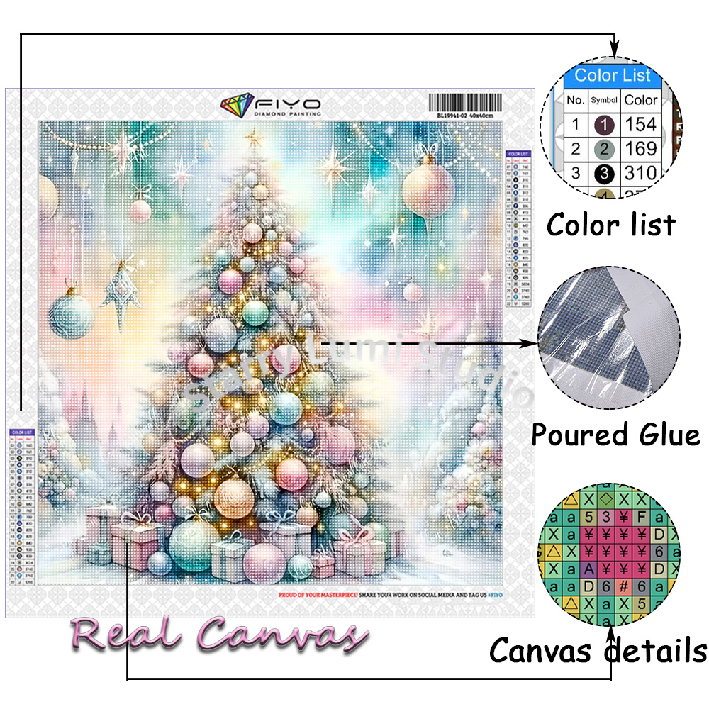 Diamond Painting Kit Christmas - Embroidery Handicraft 评论和价格