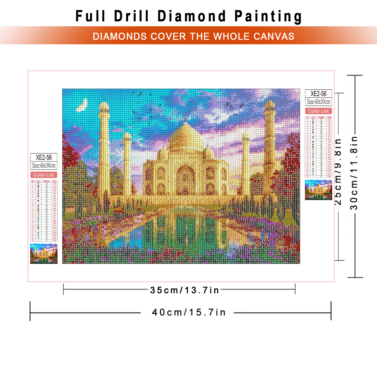 1pc frameless  diamond paintin - Embroidery Handicraft 评论和价格