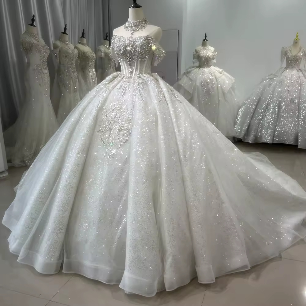 Civil Wedding Dress Sleeveless - Embroidery Organza 评论和价格