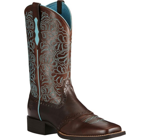 Men's Brown Leather Cowboy Boo - Embroidery Free Pattern 评论和价格
