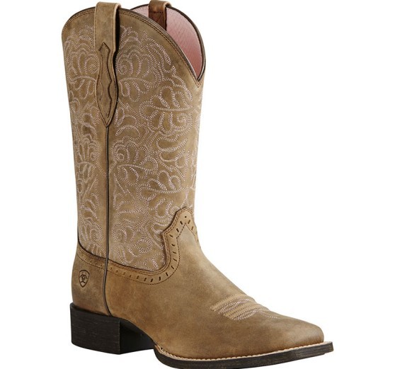 Men's Brown Leather Cowboy Boo - Embroidery Free Pattern 评论和价格