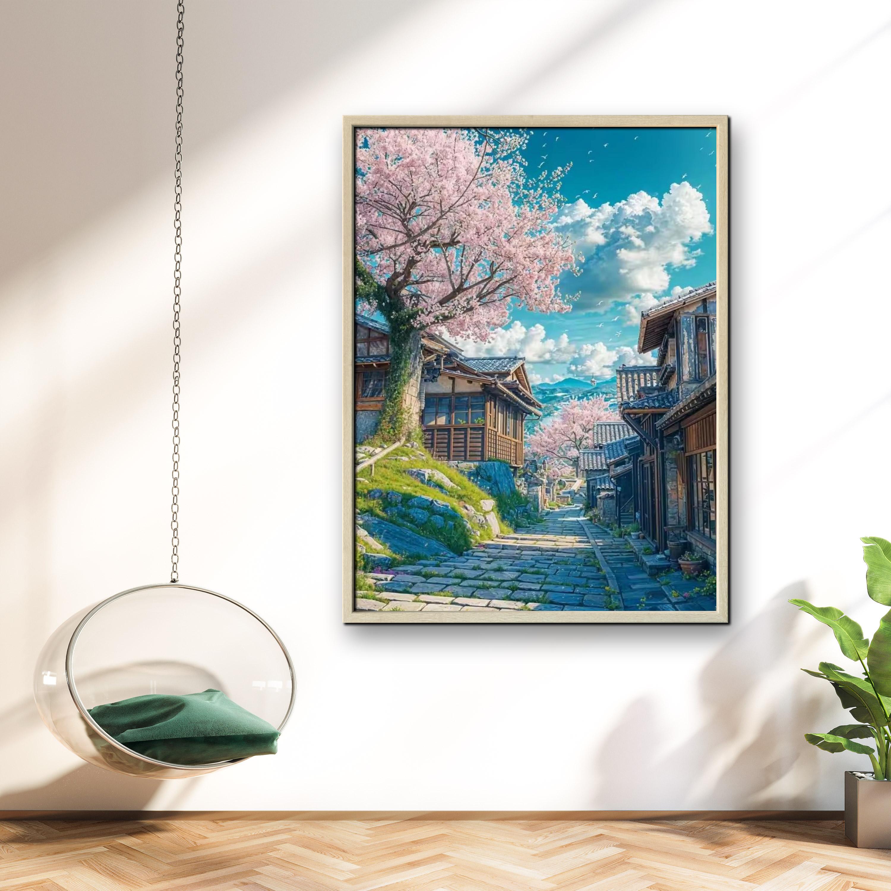 1PC frameless Japanese Cherry  - Embroidery Handicraft 评论和价格