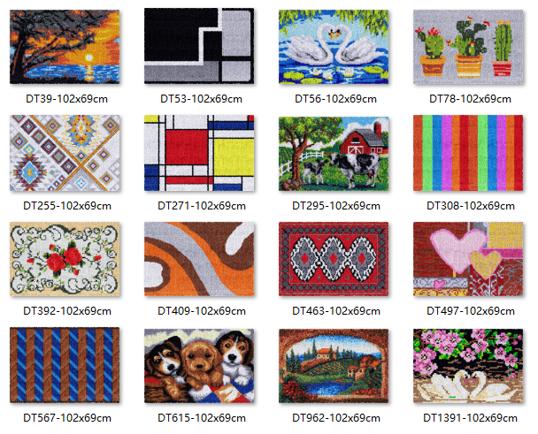 Latch hook rug kits with Pre-P - Embroidery Cross Stitch Patterns 评论和价格