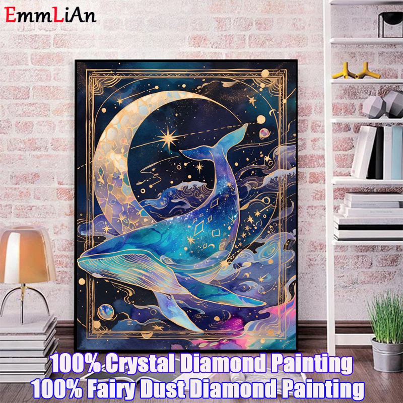 Whale Fairy Dust Drill Diamond - Embroidery Whale 评论和价格