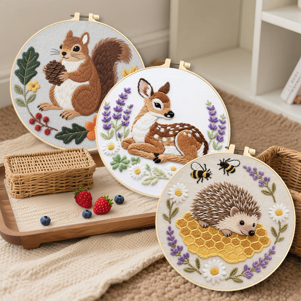 1Pc DIY Embroidery Deer Squirr - Embroidery Whale 评论和价格
