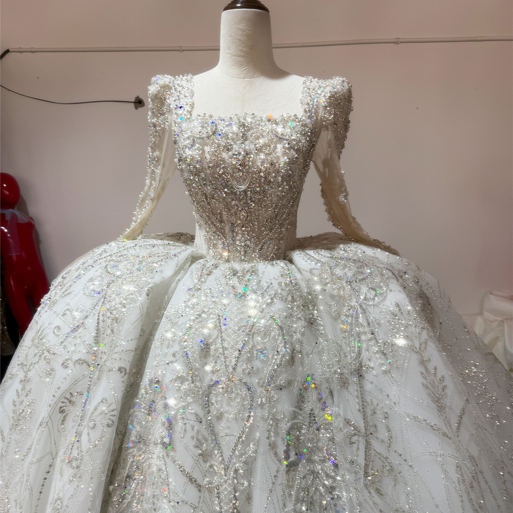 Vestido Boda Civil Dress Squar - Embroidery Organza 评论和价格