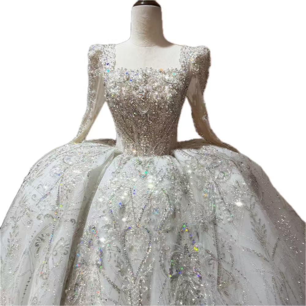 Vestido Boda Civil Dress Squar - Embroidery Organza 评论和价格