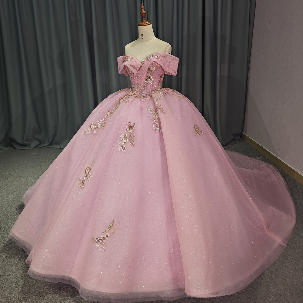 Pink Sweetheart Shiny Ball Gow - Embroidery Organza 评论和价格