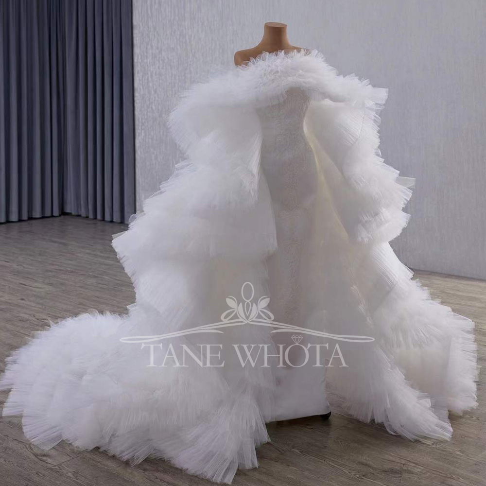 Elegant Mermaid Wedding Inner  - Embroidery Organza 评论和价格