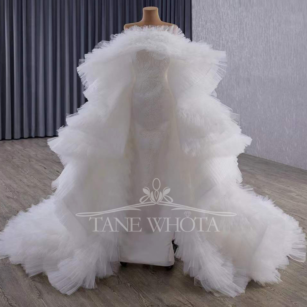 Elegant Mermaid Wedding Inner  - Embroidery Organza 评论和价格
