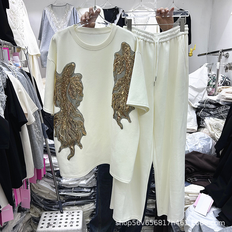 New Spring Summer Women Two-pi - Embroidery Cotton Shirt 评论和价格
