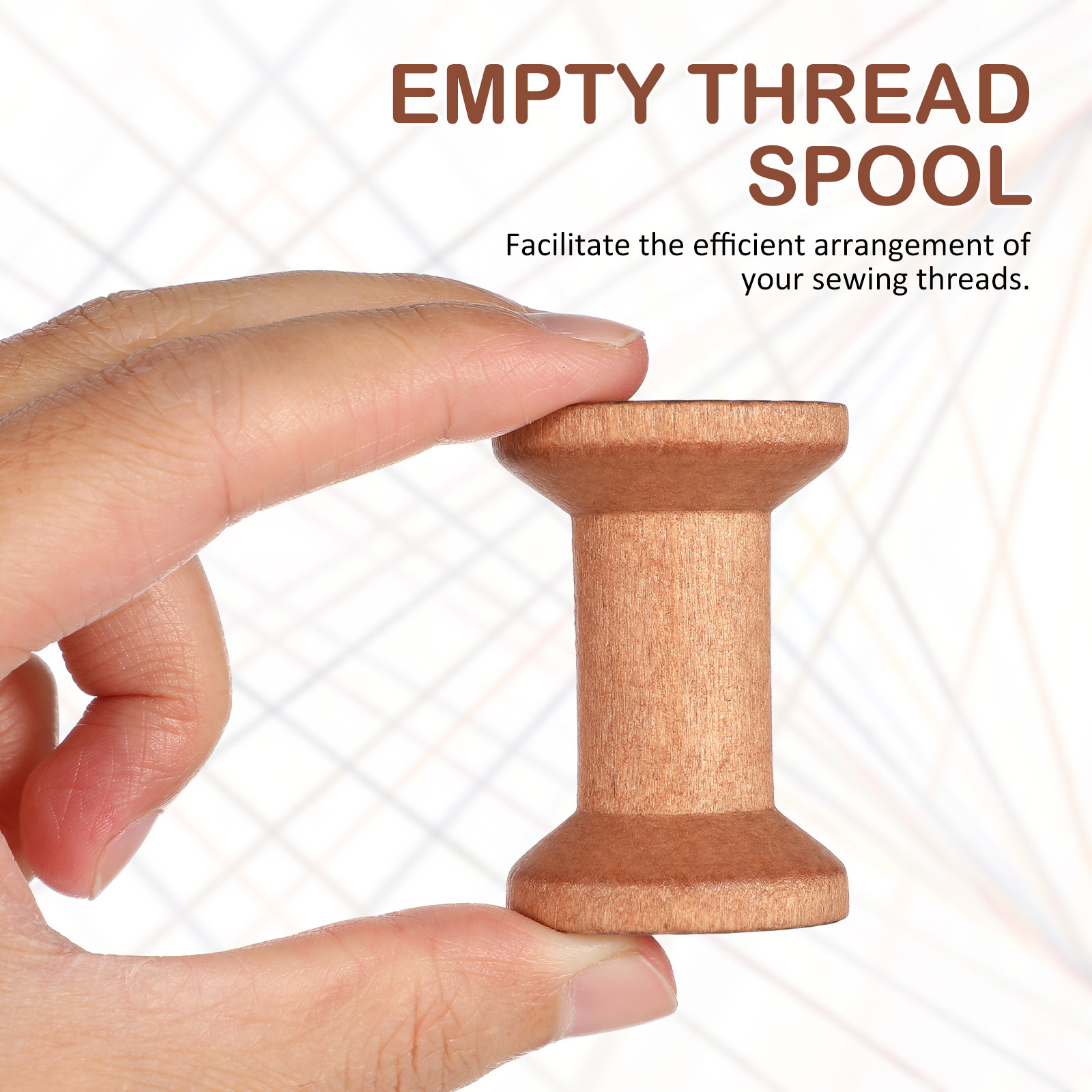 20Pcs Wooden Thread Holders Em - Embroidery Thread 评论和价格