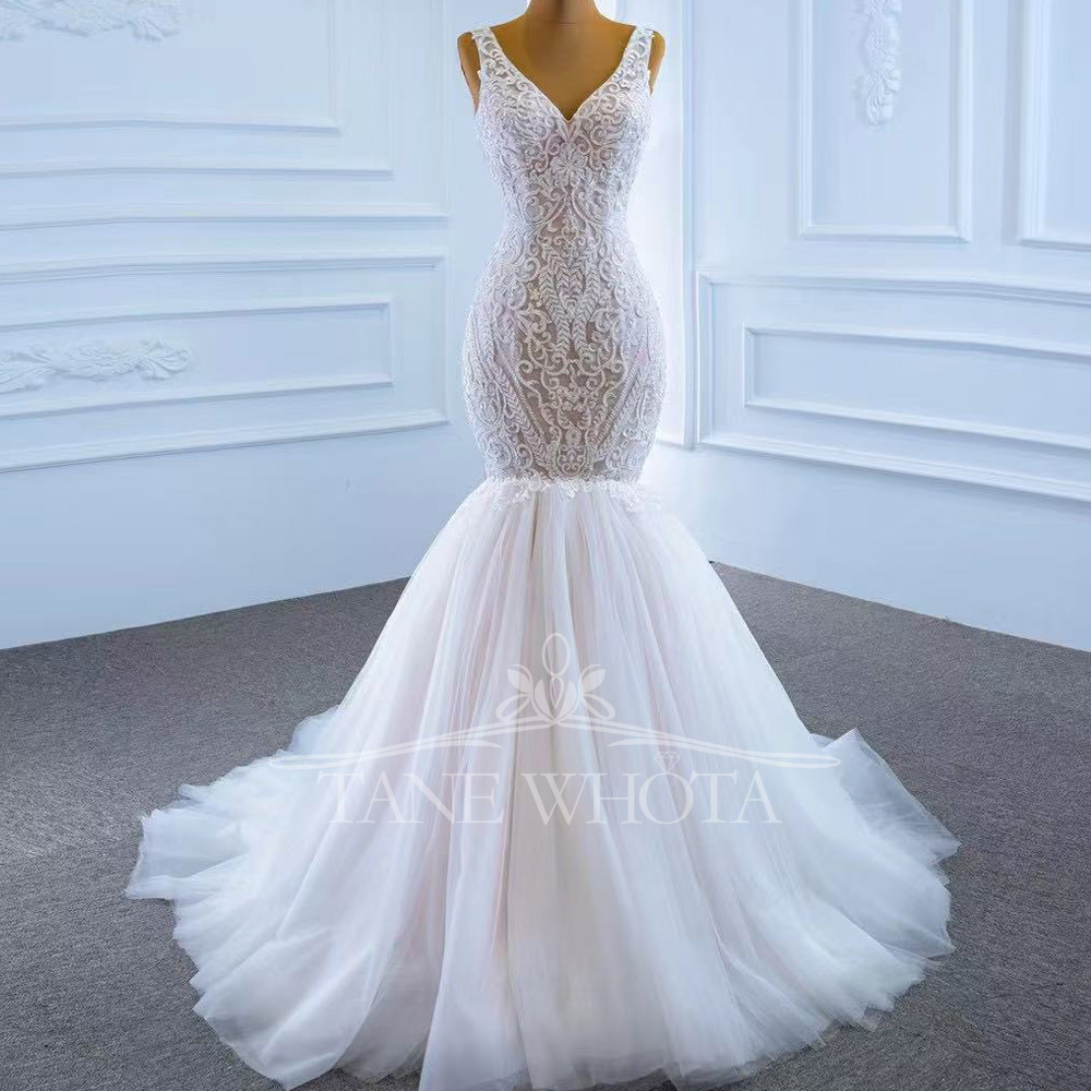 Civil Wedding Dress Spaghetti  - Embroidery Organza 评论和价格