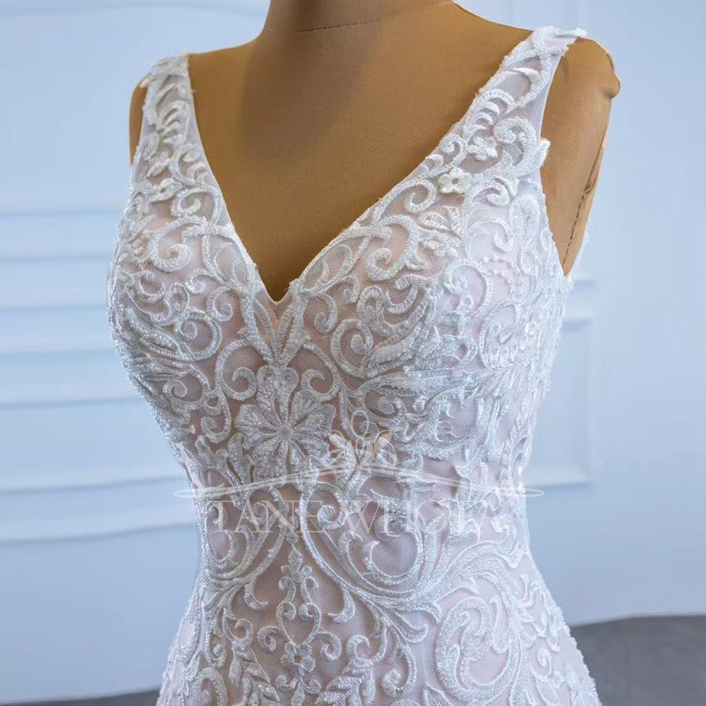 Civil Wedding Dress Spaghetti  - Embroidery Organza 评论和价格